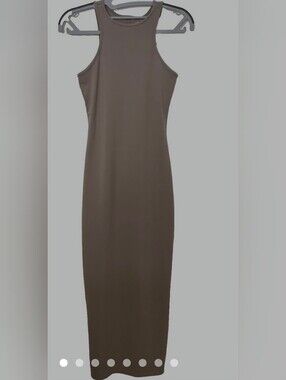 Wild Fable ButterBliss XL Scoop Neck BodyCon Maxi Dress — Taupe